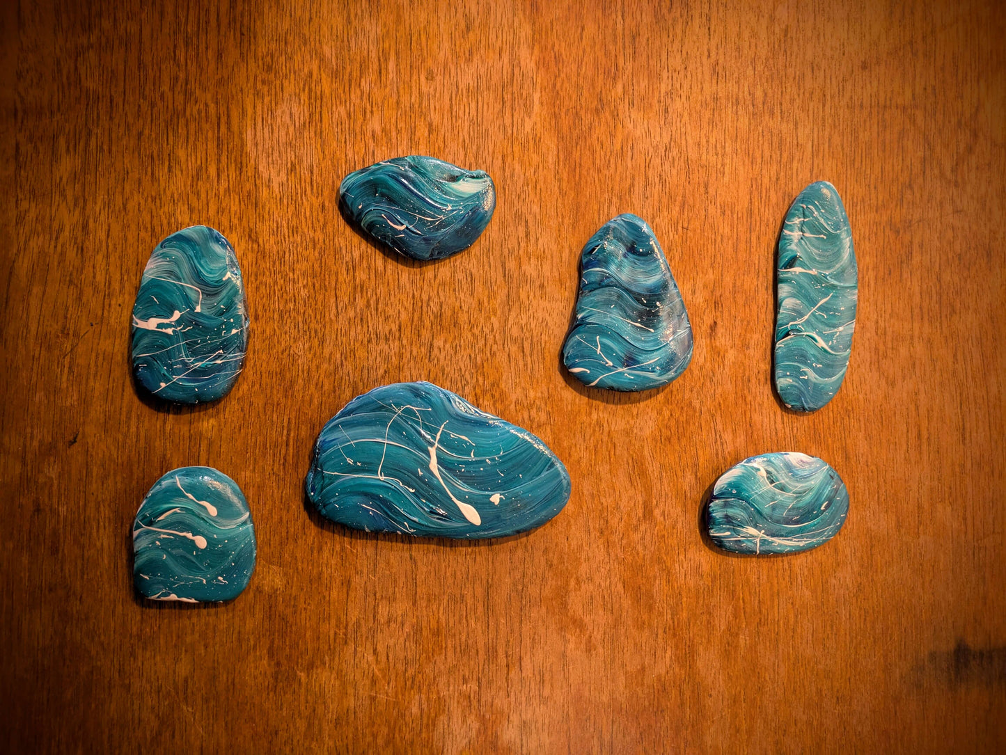 Hand Painted Flow Stones