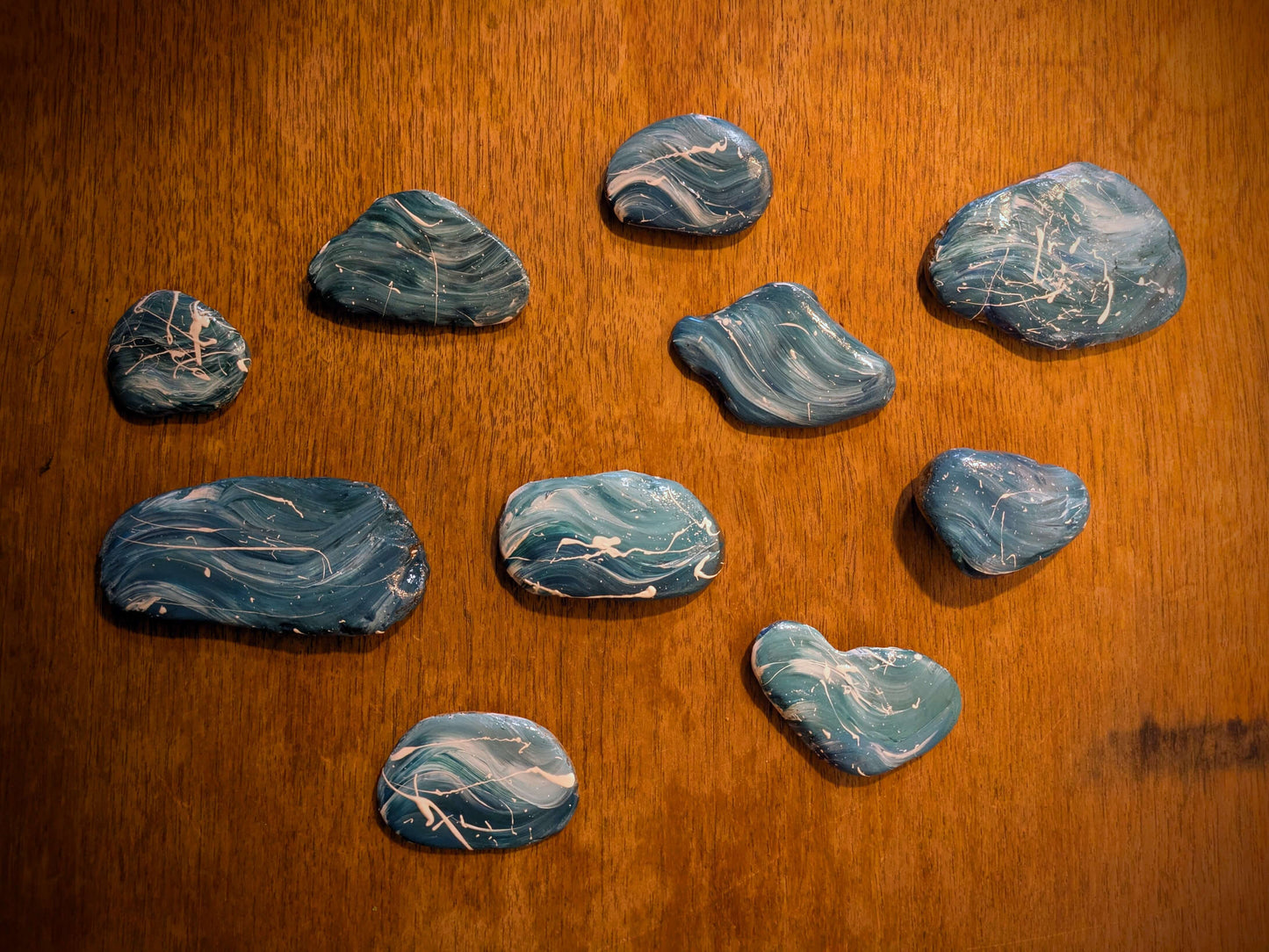 Hand Painted Flow Stones